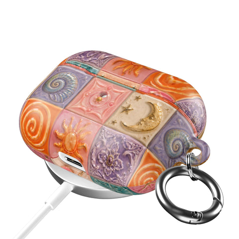 Nautical Whimsy Tiles AirPods Case - The Urban Flair (Feat)