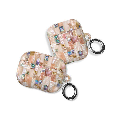 Rose Gold Abalone Shell Print AirPods Case - The Urban Flair (Feat)