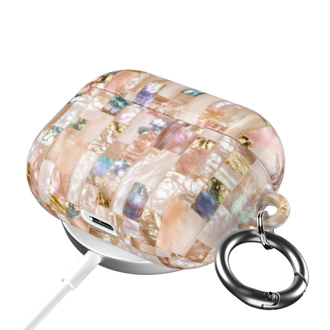 Rose Gold Abalone Shell Print AirPods Case - The Urban Flair (Feat)