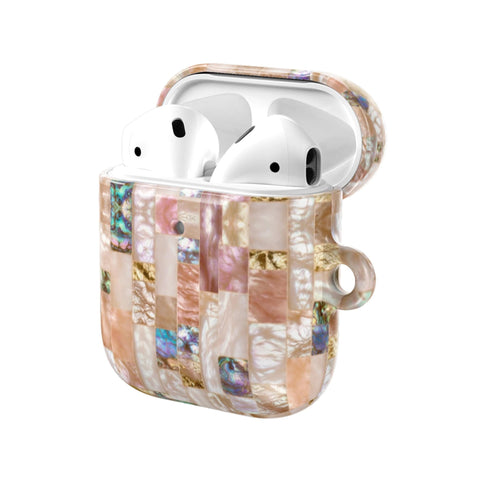 Rose Gold Abalone Shell Print AirPods Case - The Urban Flair (Feat)