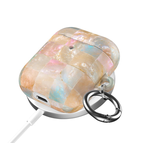 Peach Sorbet Tile Print AirPods Case for AirPods Pro and AirPods 1st/2nd Gen - The Urban Flair (Feat)