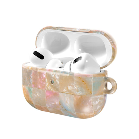 Peach Sorbet Tile Print AirPods Case for AirPods Pro and AirPods 1st/2nd Gen - The Urban Flair (Feat)