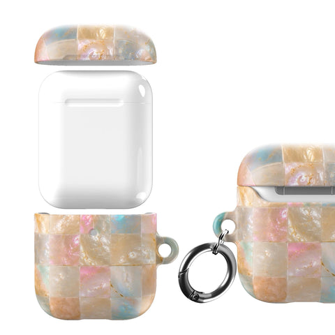 Peach Sorbet Tile Print AirPods Case for AirPods Pro and AirPods 1st/2nd Gen - The Urban Flair (Feat)