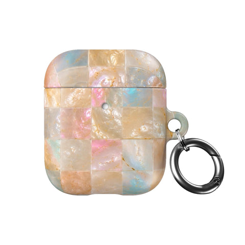 Peach Sorbet Tile Print AirPods Case for AirPods Pro and AirPods 1st/2nd Gen - The Urban Flair (Feat)