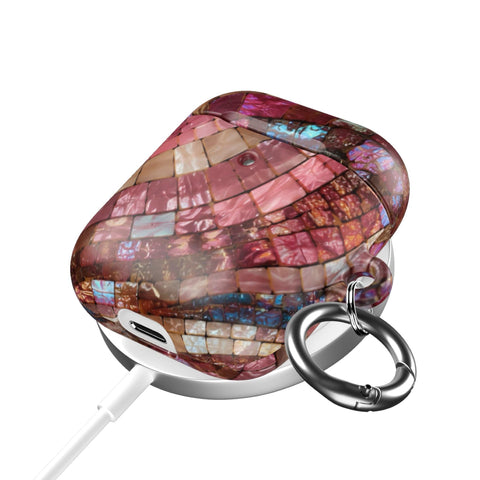 Garnet Stained Glass Print AirPods Case - The Urban Flair (Feat)