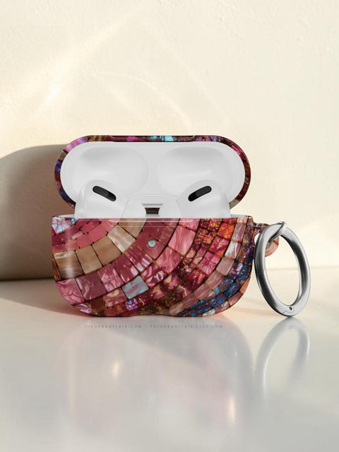 Garnet Stained Glass Print AirPods Case for AirPods Pro and AirPods 1st/2nd Gen - The Urban Flair (Feat)