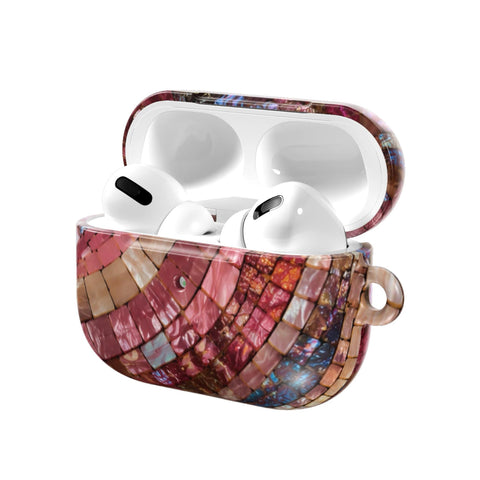 Garnet Stained Glass Print AirPods Case - The Urban Flair (Feat)