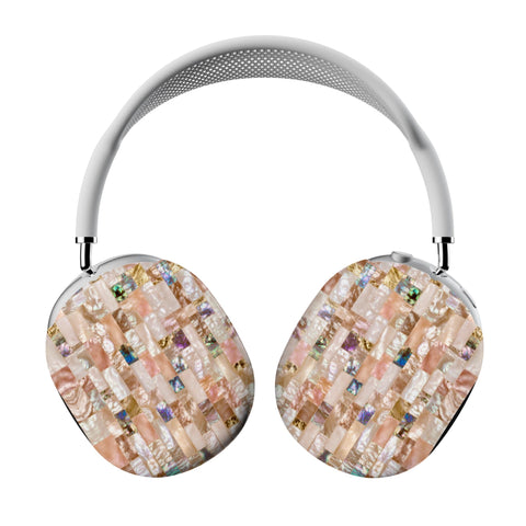 Rose Gold Abalone Shell Print AirPods Max Case - The Urban Flair (Feat)