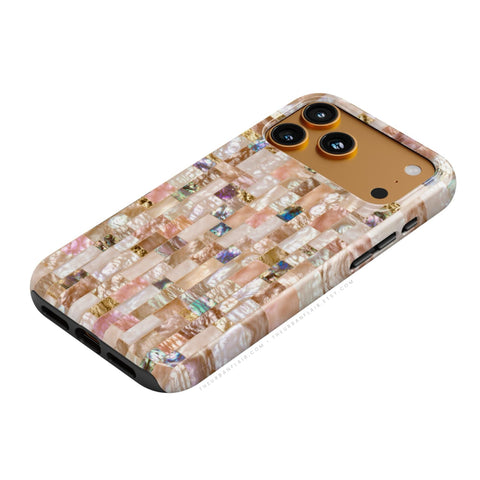 Rose Gold Abalone Shell Print Tough Phone Case - The Urban Flair (Feat)