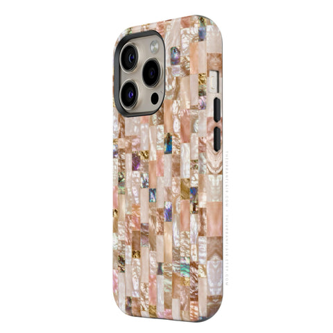 Rose Gold Abalone Shell Print Tough Phone Case - The Urban Flair (Feat)