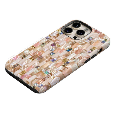 Rose Gold Abalone Shell Print Tough Phone Case - The Urban Flair (Feat)