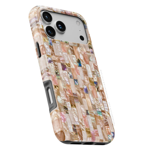 Rose Gold Abalone Shell Print Tough Phone Case - The Urban Flair (Feat)