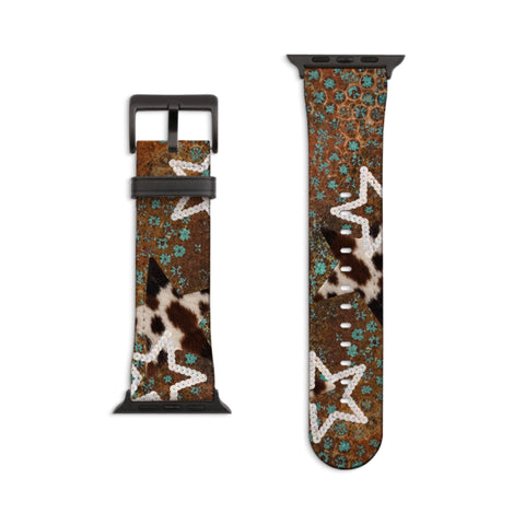 Boho Cowgirl Apple Watch Band - Matte Black