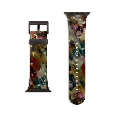 Y2K Whimsigoth Abstract Art Apple Watch Band - Matte Black