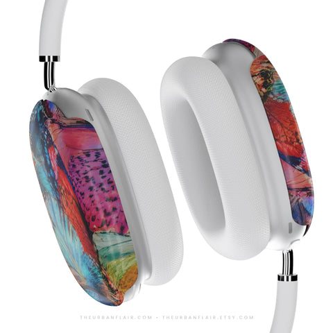 Colorful Butterfly Wings AirPods Max 2 Case | Protective Snap-On Air Pods Max Cover