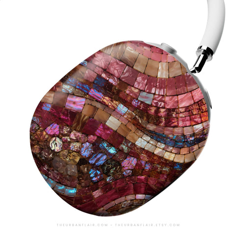 Garnet Stained Glass Print AirPods Max Case | Protective Snap-On Air Pods Max 2 Cover For Women