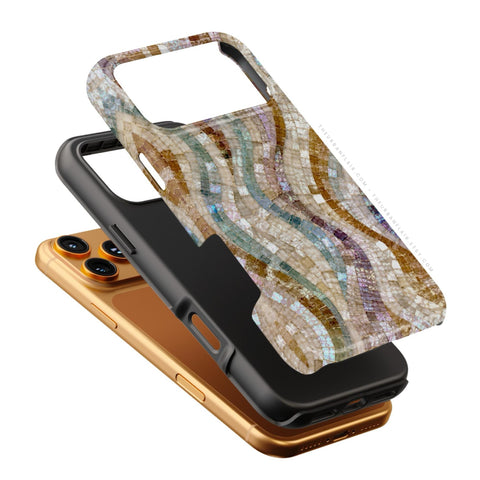 Seashell Mosaic Print Tough Phone Case - The Urban Flair (Feat)