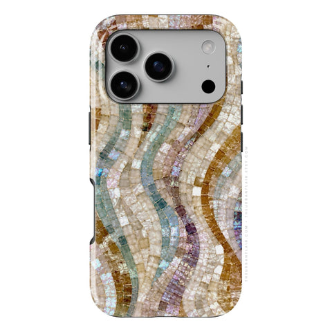 Seashell Mosaic Print Tough Phone Case - The Urban Flair (Feat)