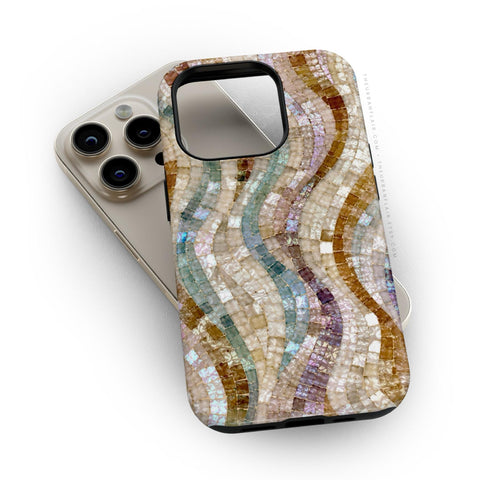 Seashell Mosaic Print Tough Phone Case - The Urban Flair (Feat)