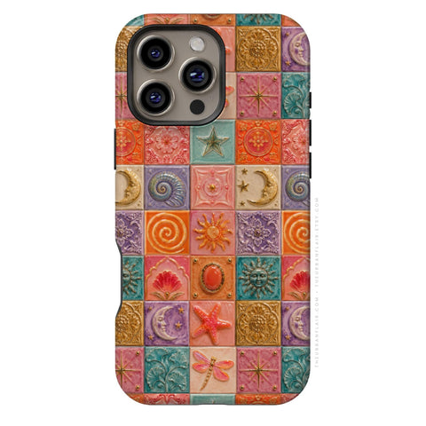 Nautical Whimsy Tiles Tough Phone Case - The Urban Flair (Feat)
