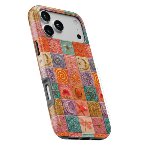 Nautical Whimsy Tiles Tough Phone Case - The Urban Flair (Feat)