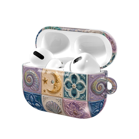 Mermaid Whimsy Tiles AirPods Case - The Urban Flair (Feat)