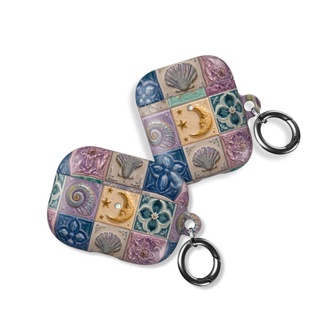 Mermaid Whimsy Tiles AirPods Case - The Urban Flair (Feat)
