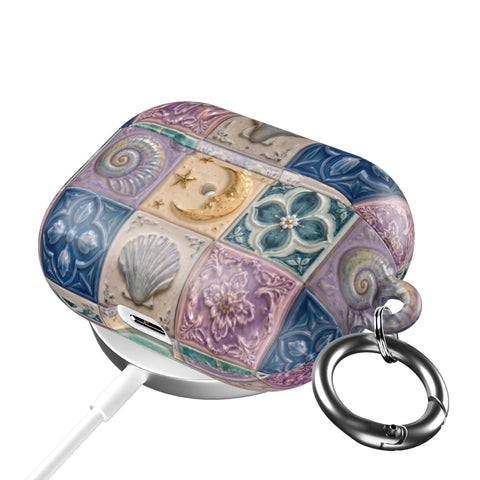 Mermaid Whimsy Tiles AirPods Case - The Urban Flair (Feat)