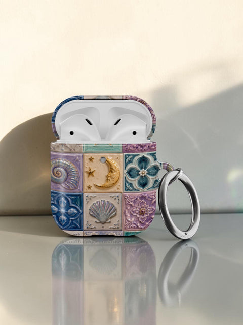 Mermaid Whimsy Tiles AirPods Case for AirPods Pro and AirPods 1st/2nd Gen - The Urban Flair (Feat)