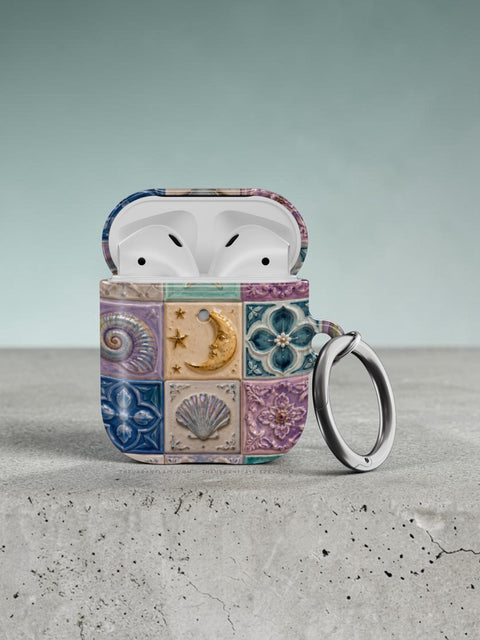 Mermaid Whimsy Tiles AirPods Case for AirPods Pro and AirPods 1st/2nd Gen - The Urban Flair (Feat)