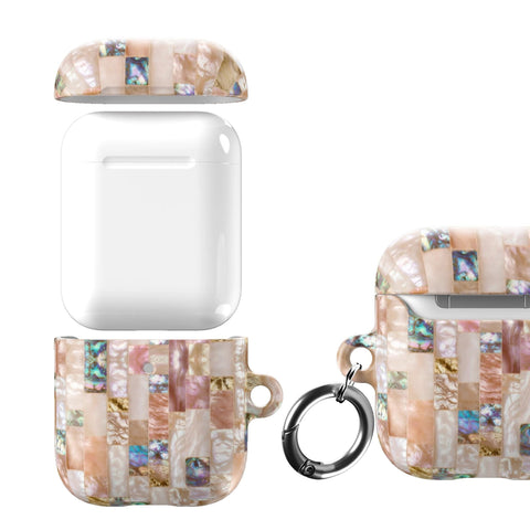 Rose Gold Abalone Shell Print AirPods Case - The Urban Flair (Feat)