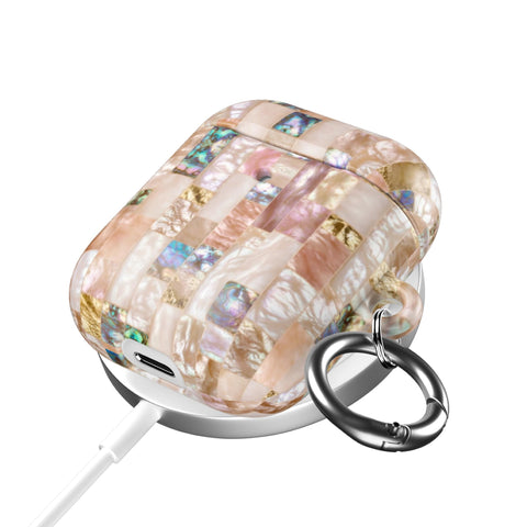 Rose Gold Abalone Shell Print AirPods Case - The Urban Flair (Feat)