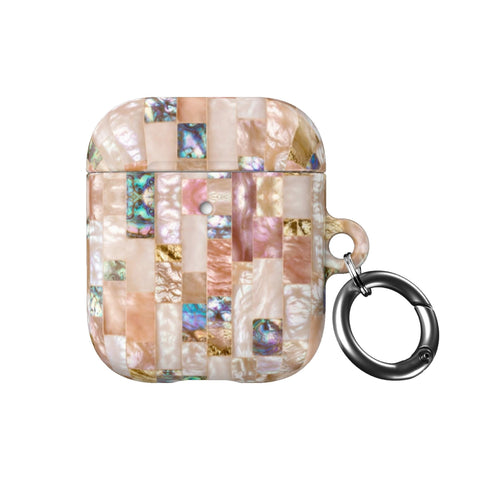 Rose Gold Abalone Shell Print AirPods Case - The Urban Flair (Feat)