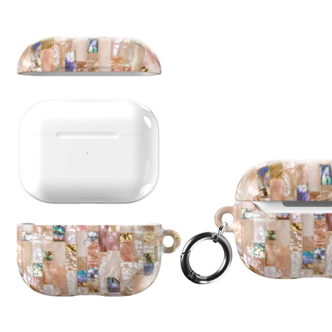 Rose Gold Abalone Shell Print AirPods Case - The Urban Flair (Feat)