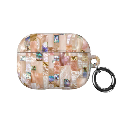 Rose Gold Abalone Shell Print AirPods Case - The Urban Flair (Feat)