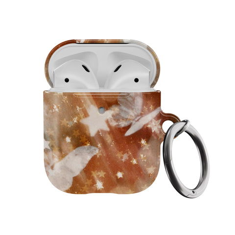 Terracotta Butterfly AirPods Case - Hard Cover For Generation 1 & 2 AirPods and AirPods Pro