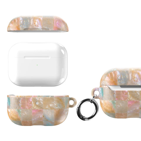 Peach Sorbet Tile Print AirPods Case for AirPods Pro and AirPods 1st/2nd Gen - The Urban Flair (Feat)