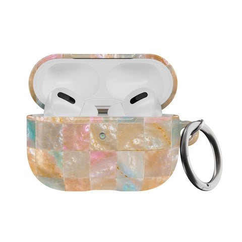 Peach Sorbet Tile Print AirPods Case for AirPods Pro and AirPods 1st/2nd Gen - The Urban Flair (Feat)