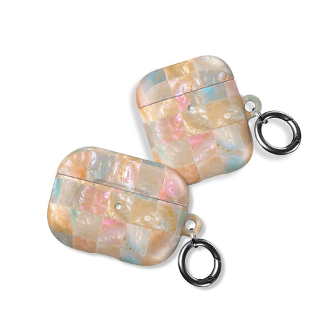 Peach Sorbet Tile Print AirPods Case for AirPods Pro and AirPods 1st/2nd Gen - The Urban Flair (Feat)