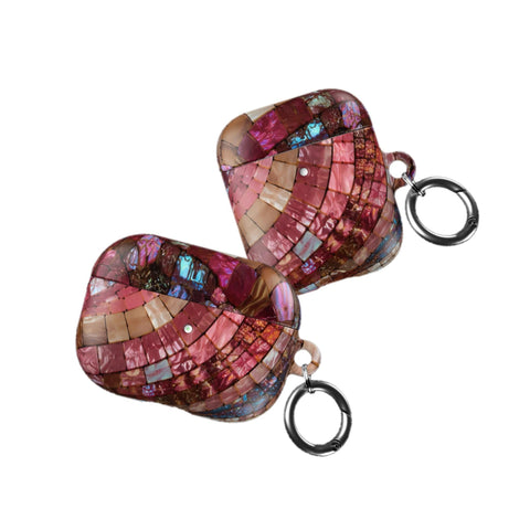 Garnet Stained Glass Print AirPods Case - The Urban Flair (Feat)