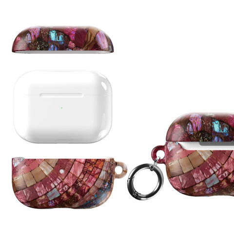 Garnet Stained Glass Print AirPods Case - The Urban Flair (Feat)