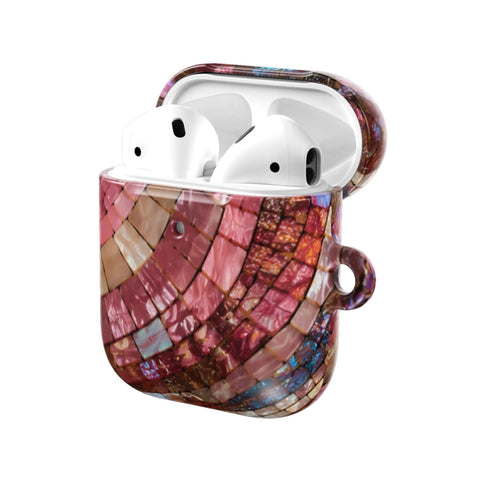 Garnet Stained Glass Print AirPods Case - The Urban Flair (Feat)