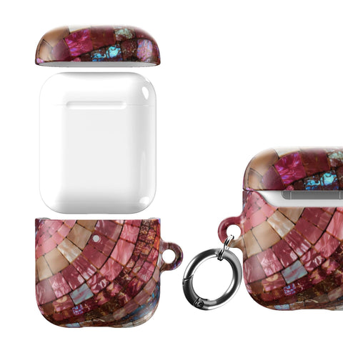 Garnet Stained Glass Print AirPods Case - The Urban Flair (Feat)