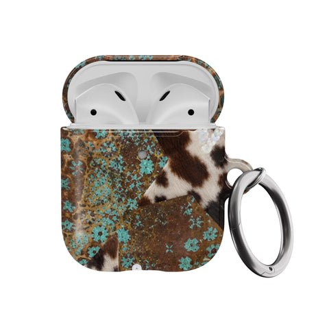 Boho Cowgirl AirPods Case - Hard Cover For Generation 1 & 2 AirPods and AirPods Pro