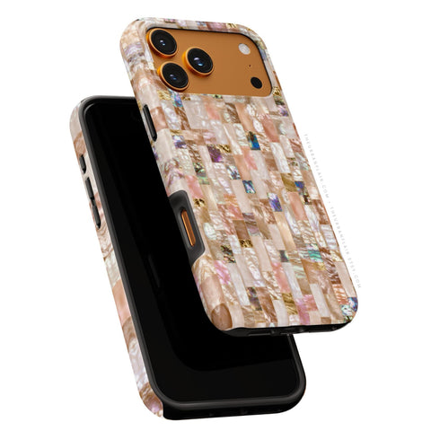 Rose Gold Abalone Shell Print Tough Phone Case - The Urban Flair (Feat)