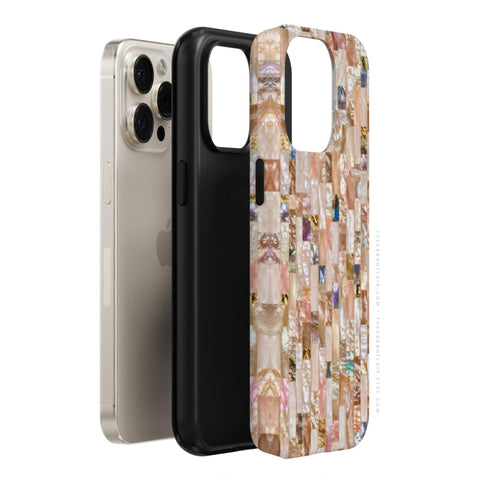 Rose Gold Abalone Shell Print Tough Phone Case - The Urban Flair (Feat)