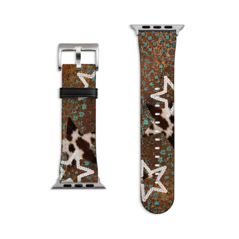 Boho Cowgirl Apple Watch Band - Matte Silver