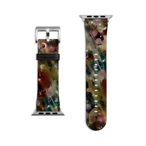 Y2K Whimsigoth Abstract Art Apple Watch Band - Matte Silver