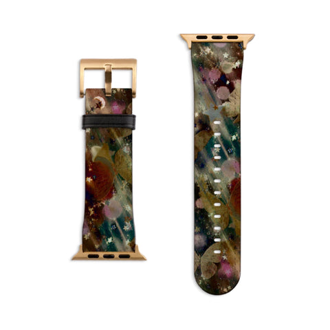 Y2K Whimsigoth Abstract Art Apple Watch Band - Matte Gold