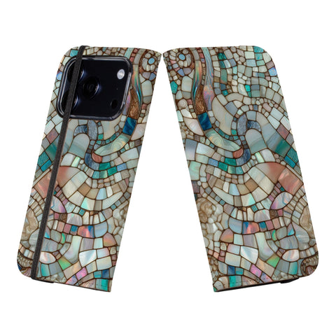 Mermaid Stained Glass Print Wallet Phone Case - The Urban Flair (Feat)